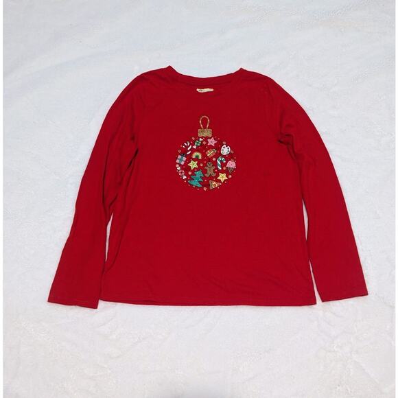 Cat & Jack Other - Red Christmas Girl's Long Sleeve Shirt Size L (10/12)